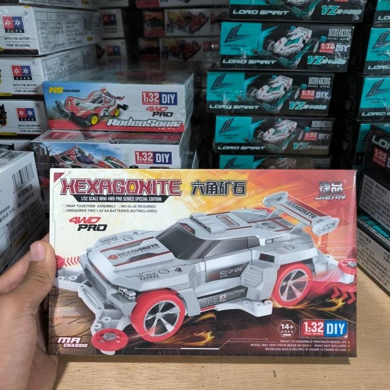 Rep tamiya mini 4wd merk jiepin Hexagonite MA Chasis