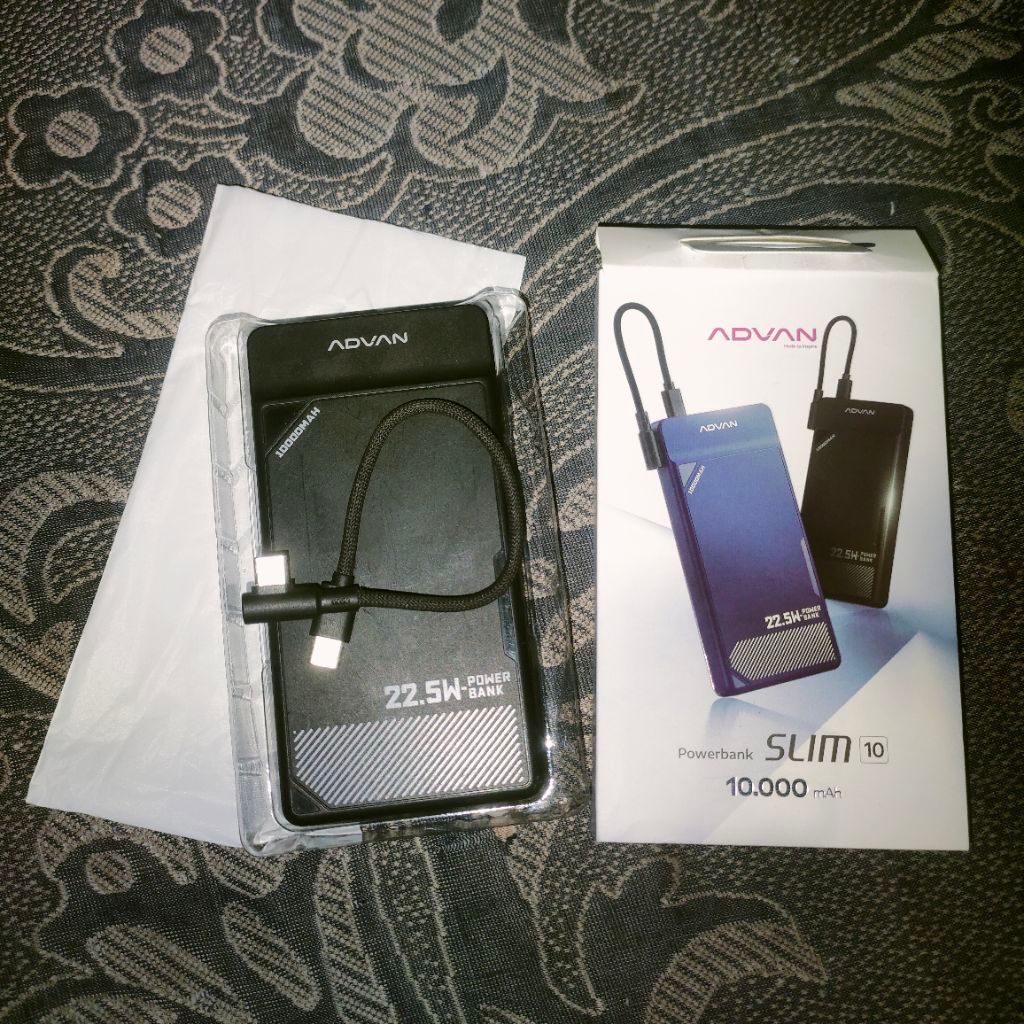 powerbank rusak Advan slim 10 10.000 mah second bekas rusak