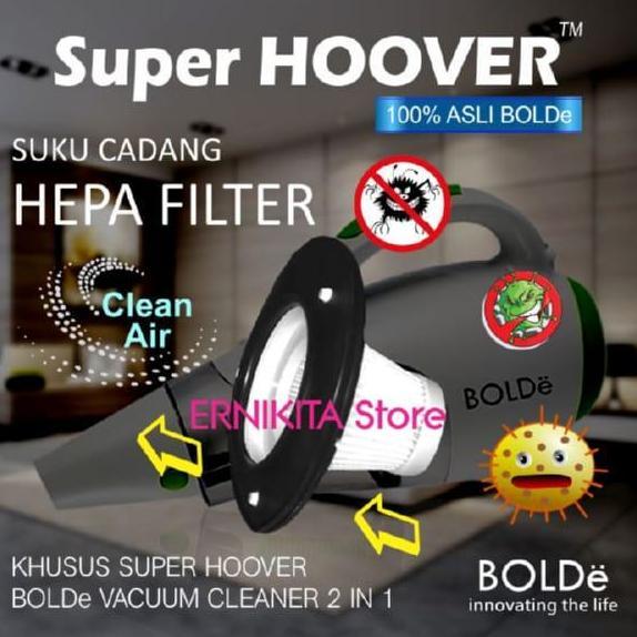 HEPA Filter Vacuum BOLDe SUPER HOOVER Cyclone Asli Washable