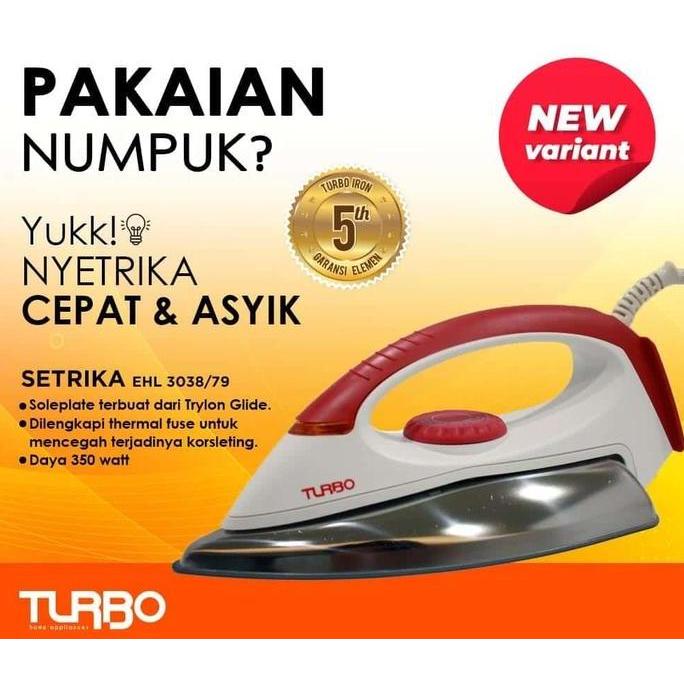Setrika TURBO EHL3038 Dry Iron EHL 3038