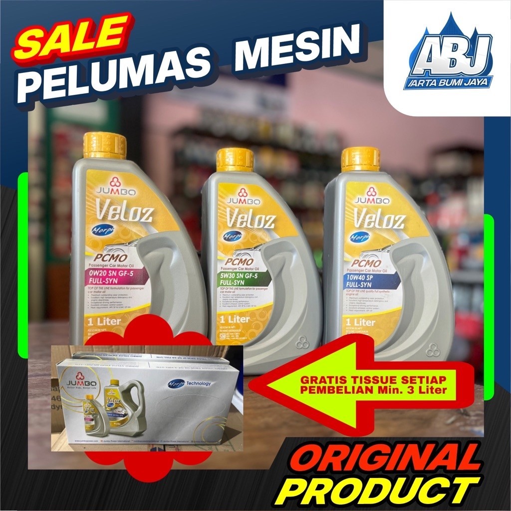 Oli Mobil Jumbo Veloz 10W40 5W-30 0W-20 1Liter