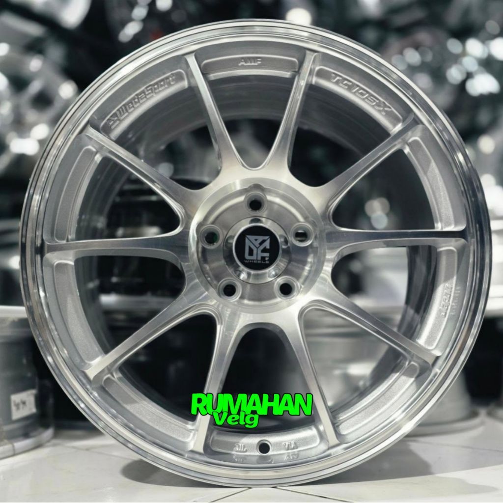 velg racing r18 TC105X FLOW FORMING DENGAN lebar 8,5 pcd 5X114,3 velg mobil ring 18 pnp untuk Innova