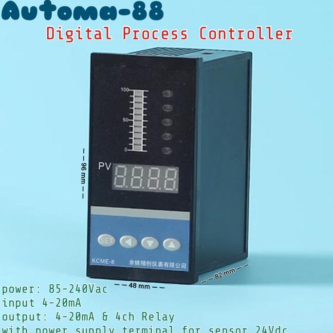 DIGITAL PROCESS CONTROLLER INPUT 4-20MA OUTPUT 4-20MA & 4CH RELAY AUTO