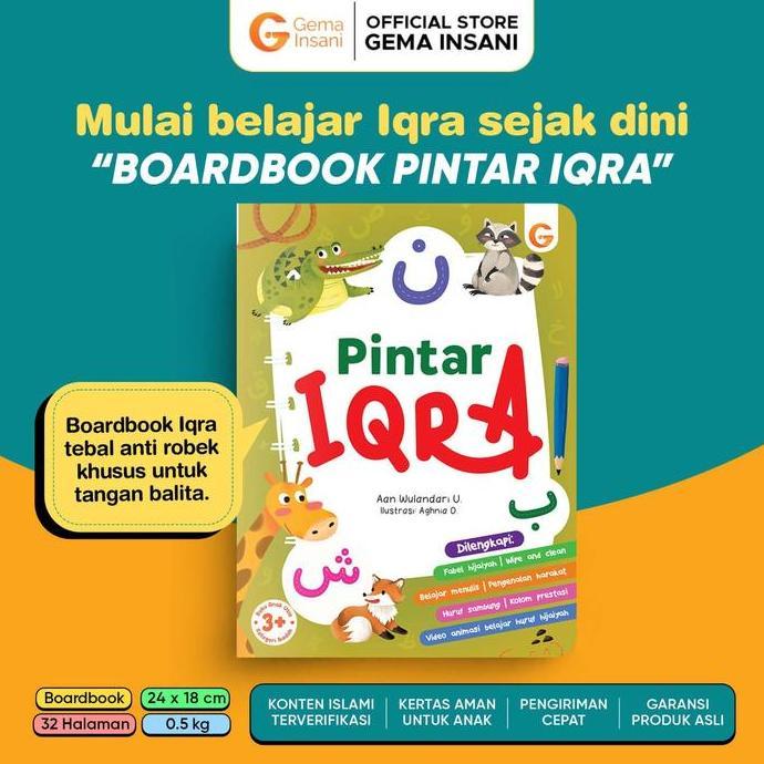 Boardbook Anak - Pintar Iqra 1