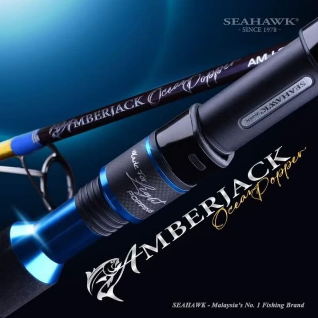 Joran Pancing AMBERJACK OCEAN POPPER SEAHAWK Light Popping