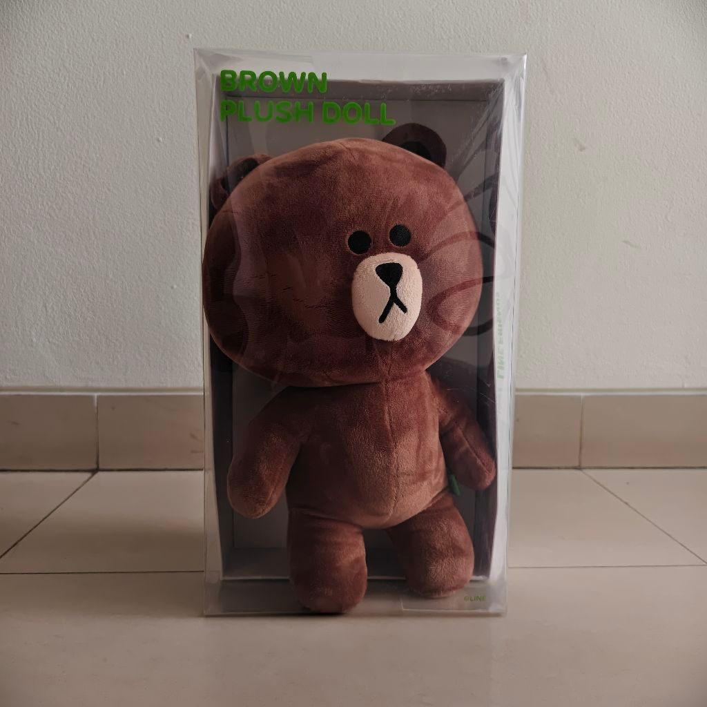 Boneka Brown - Plush Doll 35cm LINE Friends