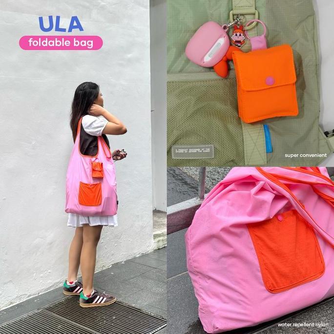 Foldable Nylon Bag | Foldable Shopping Bag | Tote Bag Nylon | Tas Belanja Lipat - ULA Series HIS