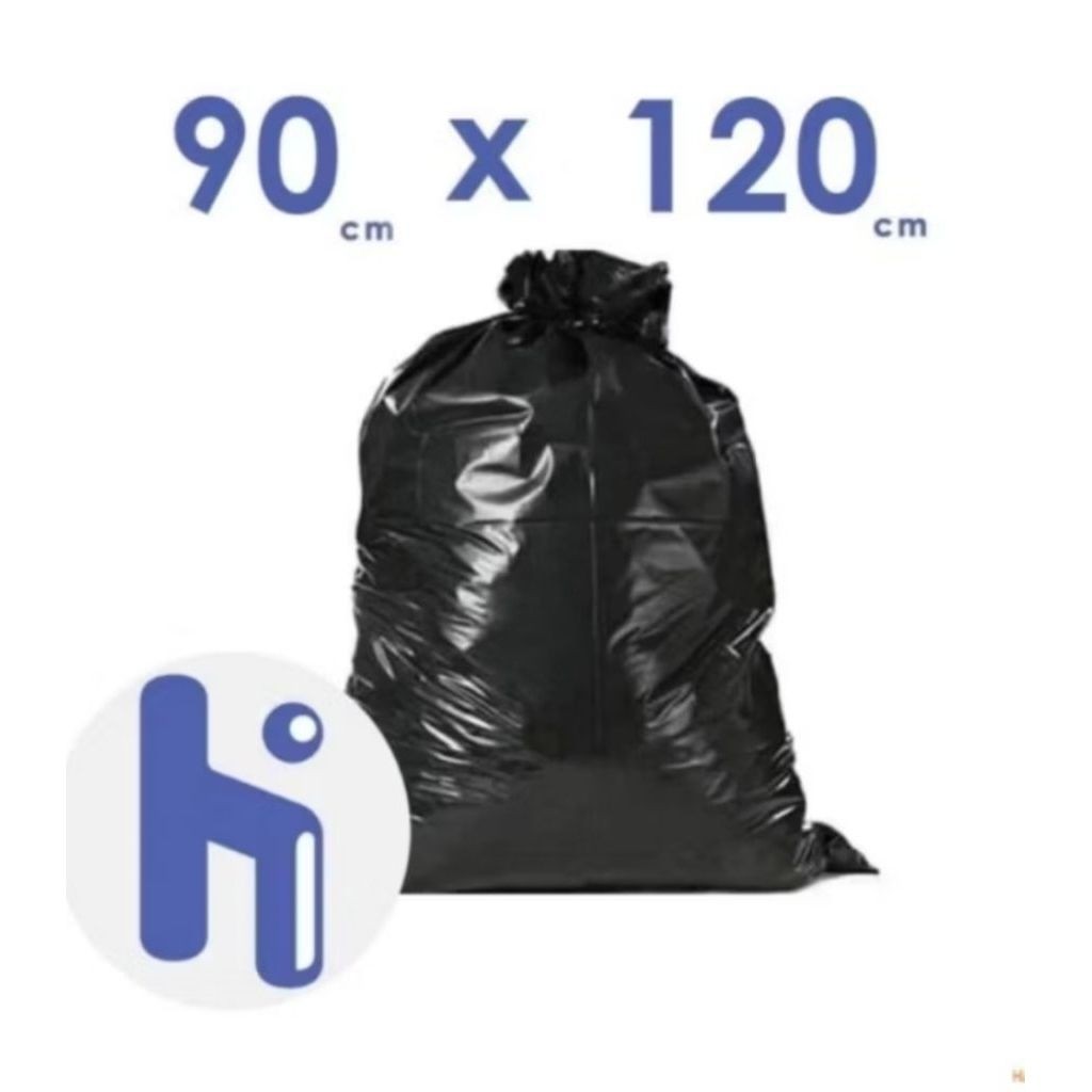 Kantong Sampah Plastik Trash Bag 90x120 cmHitam / HI Plast Trash Bag 90 x 120 cm