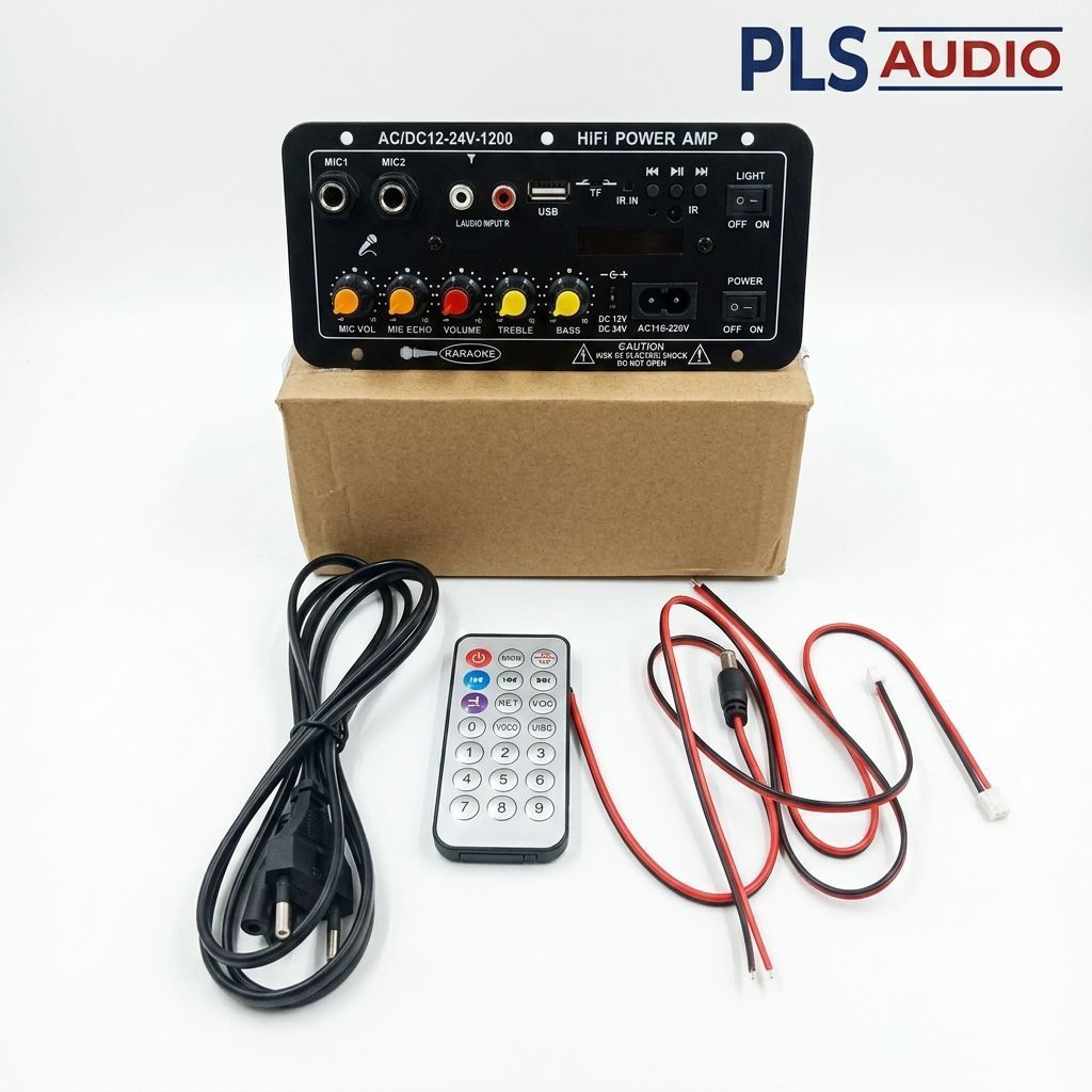 KIT AMPLI JADI BLUETOOTH KARAOKE AC/DC 12-24V T-30