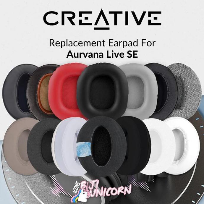 Promo Earpad Earcup Ear Cushion Creative Aurvana Live SE Busa Foam Bantalan Pad Diskon
