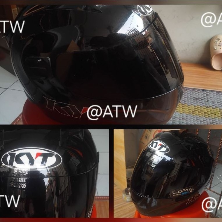 KYT FULL FACE HELMET BLACK SIZE L