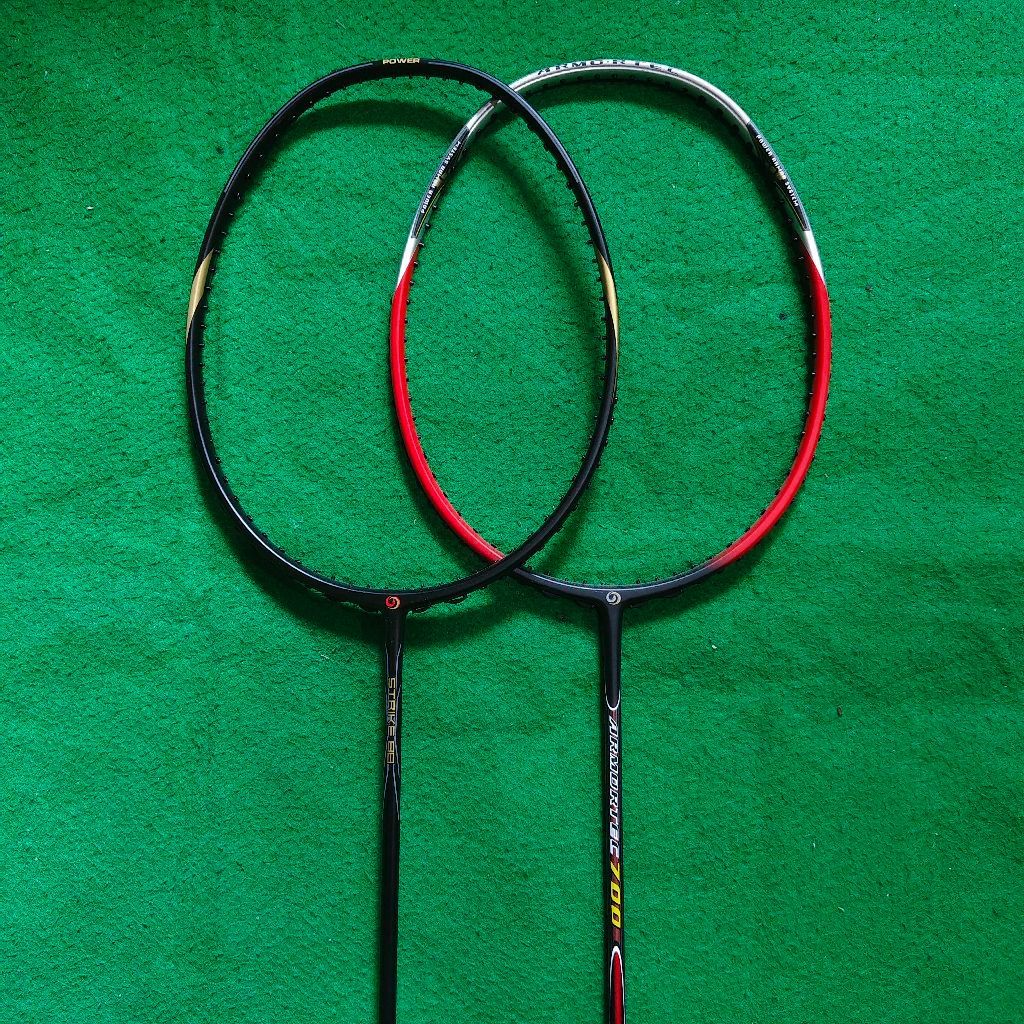 RAKET BADMINTON LEONEPRO STRIKE, LEONEPRO ARMORTEC 700 ORIGINAL 4UG6 32LBS