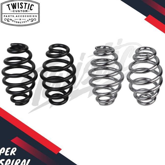 HAVISNUMARET33 - BRACKET PER SPIRAL SPRINGER JOK SINGLE SEAT CHOPPER BOBBER UNIVERSAL