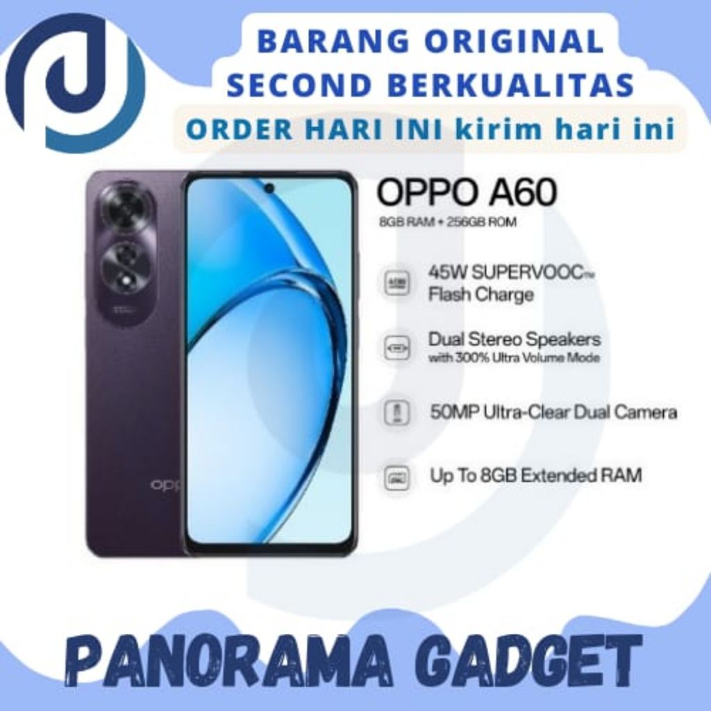 OPPO A60 RAM 8/128 8/256 GB - SECOND LIKE NEW