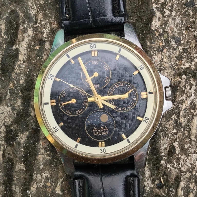 jam tangan alba quartz vintage second
