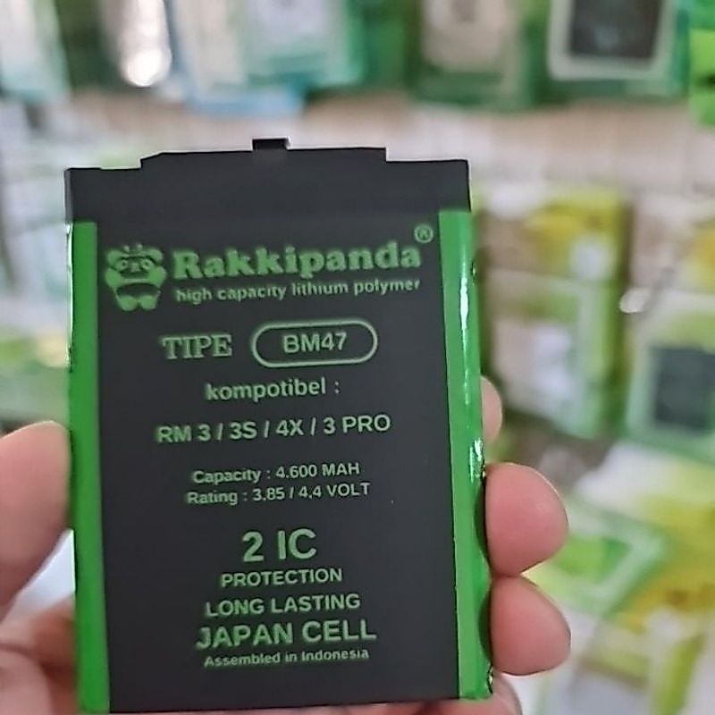 BATERAI RAKKIPANDA DOUBLE POWER REDMI 3 redmi3 redmi3pro bm47