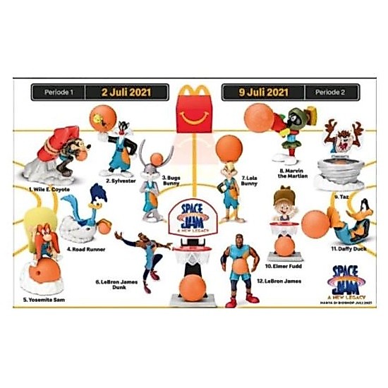 Mainan Anak Happy Meal Meals McD McDonald McDonalds Space Jam 2 Spacejam Looney Tunes A New Legacy