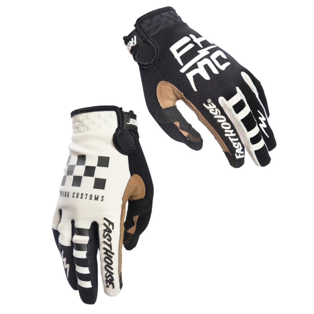 GLOVES FASTHOUSE SPEED STYLE HOT WHEELS WHITE BLACK HITAM
