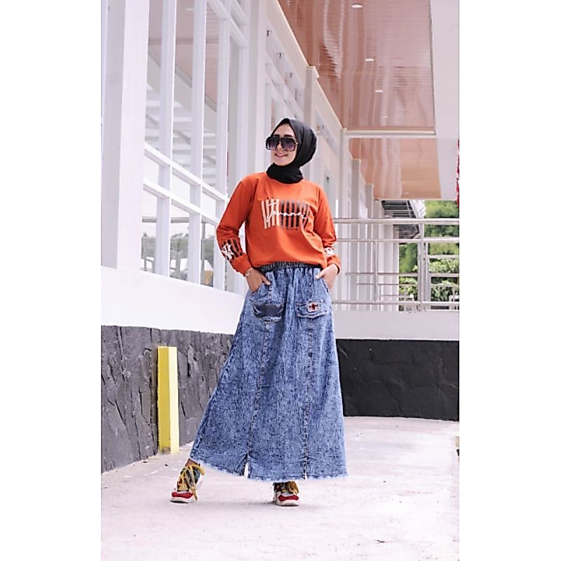 TERBARU.. ROK JEANS JEVANNI ORI