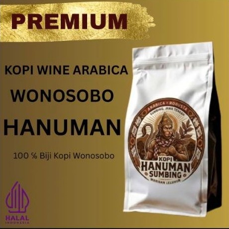 Kopi Wine Arabica Wonosobo Hanuman Sumbing 100% Biji Kopi Wonosobo Halal