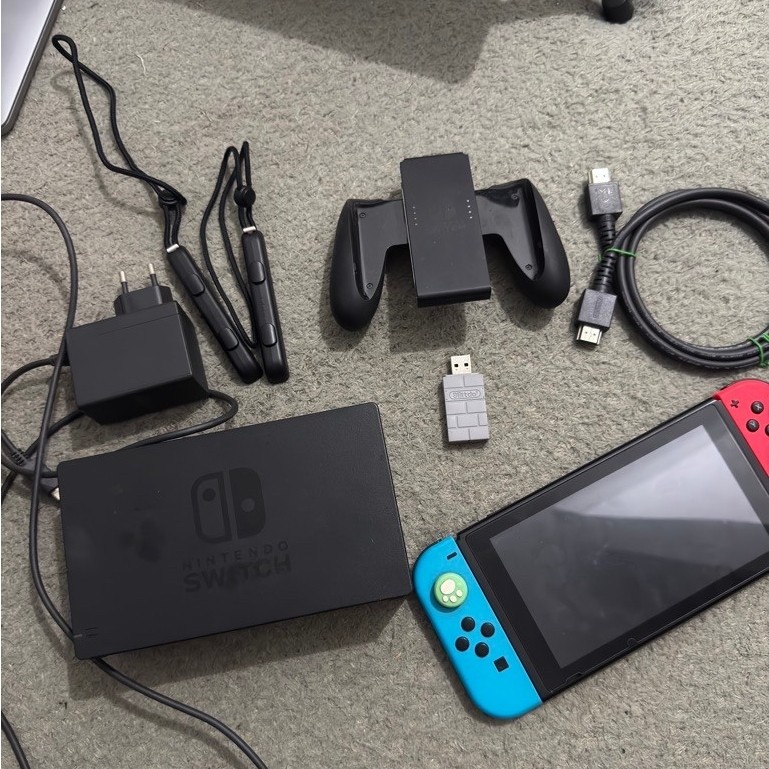 Nintendo Switch v2 Second plus packing kayu