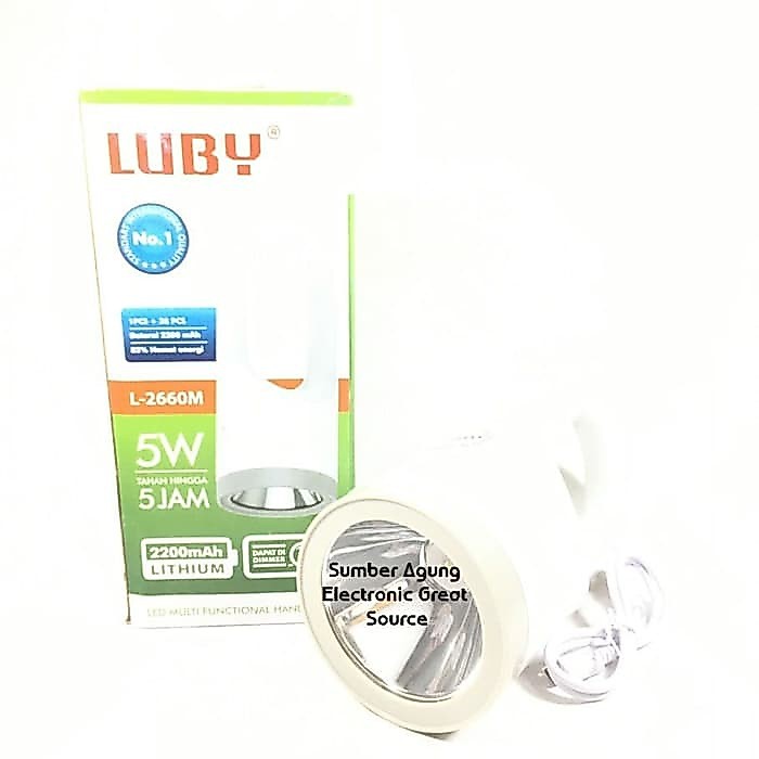 Senter Emergency L2660M 2660 L2660 Dimmer 2200mAh Tahan 5Jam LED 5W