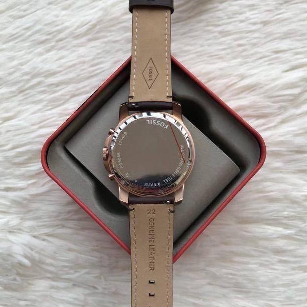 [ORIGINAL] Jam Tangan Pria Fossil FS5068 Grant Chronograph Brown