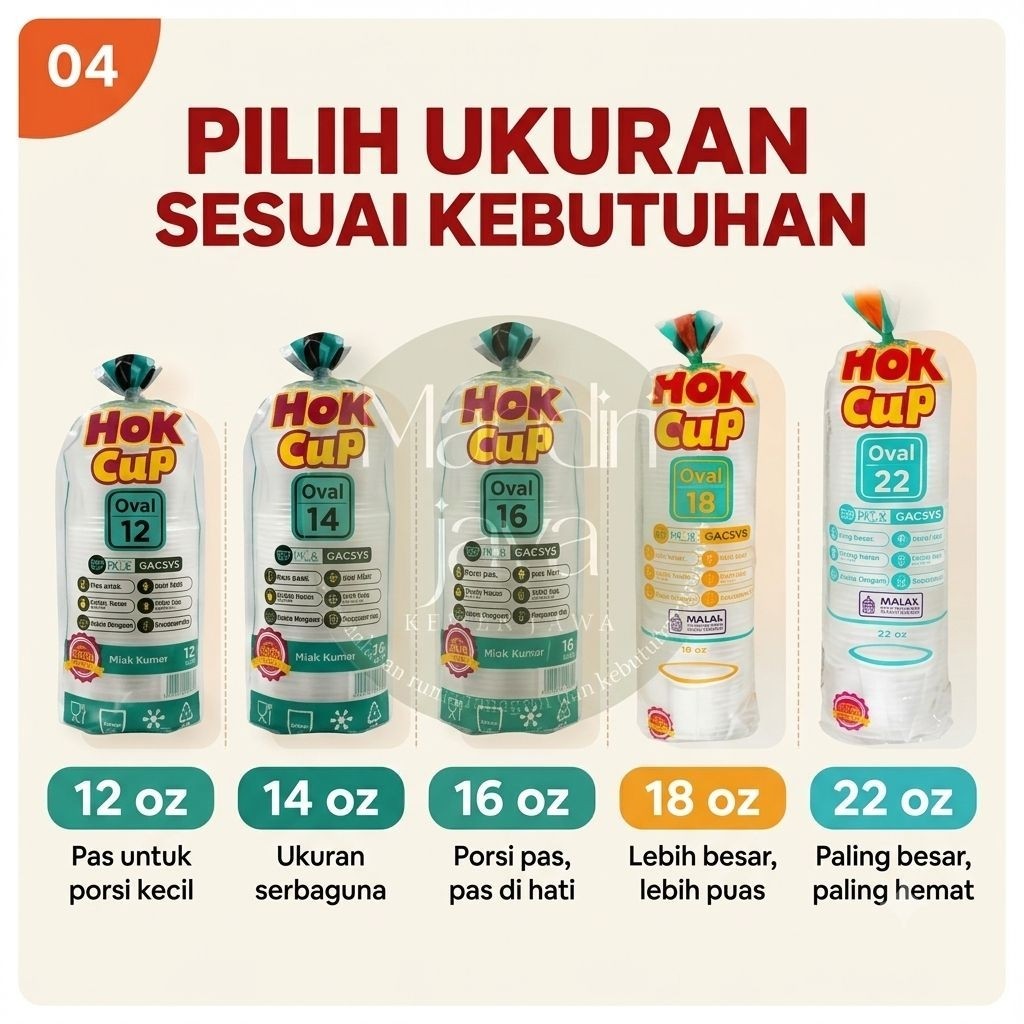 Gelas Plastik Hok Cup Oval 12 14 16 18 22 oz Cangkir Cup Plastik Minuman Es Boba Kekinian
