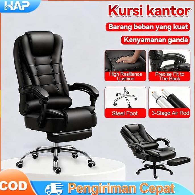 (Masterpiece) COD Kursi kantor bos mewah ringan Kursi Kerja Kursi Putar Hidrolik Kursi Gaming Dengan
