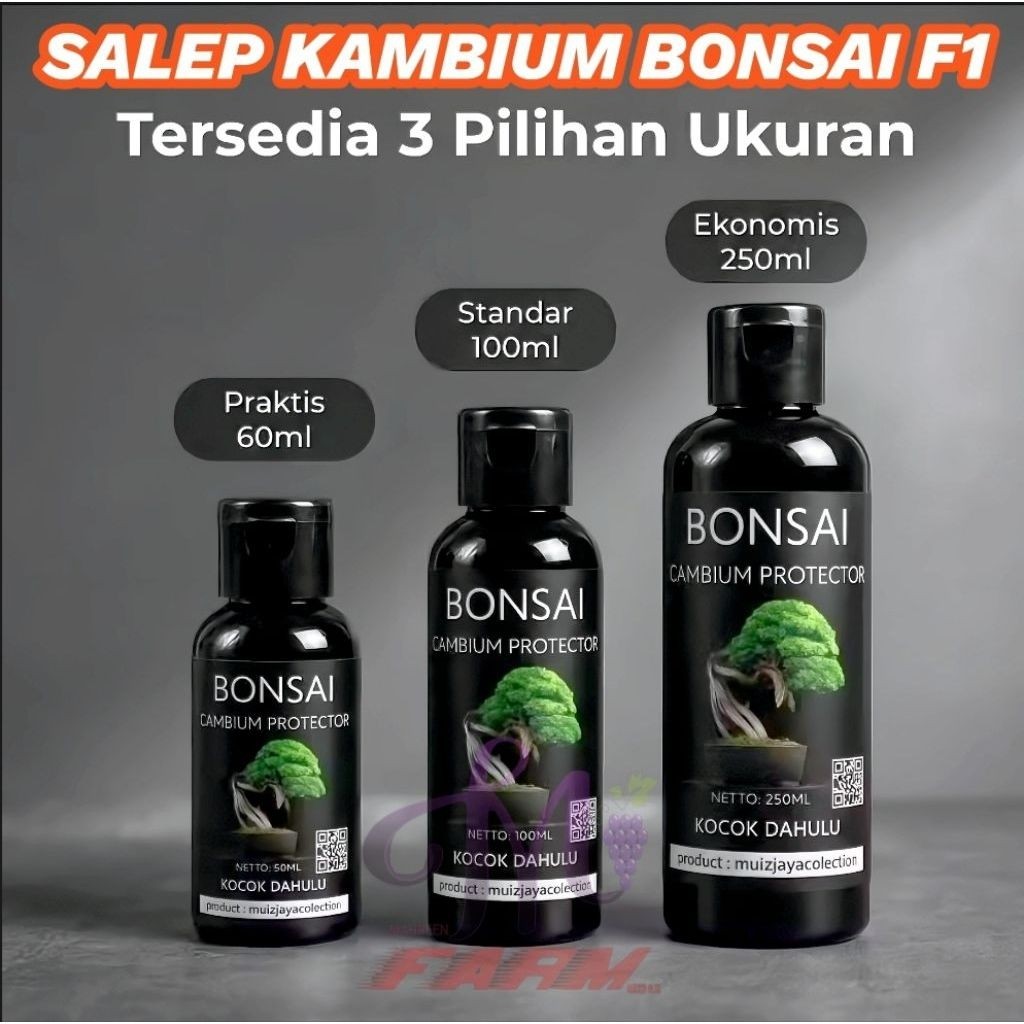 SALEP KAMBIUM BONSAI PREMIUM F1 KEMASAN BOTOL