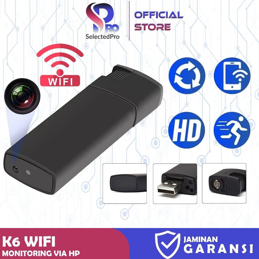 K6WIFI Spy Cam Camera Lighter Korek V18 K6 WiFi 1080P Kamera Tersembunyi Mini Camcorder K6WIFI Disko