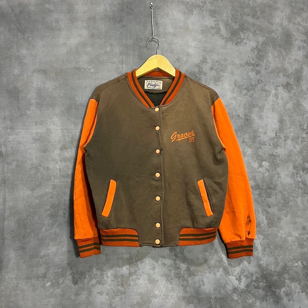 Varsity brown orange original second preloved