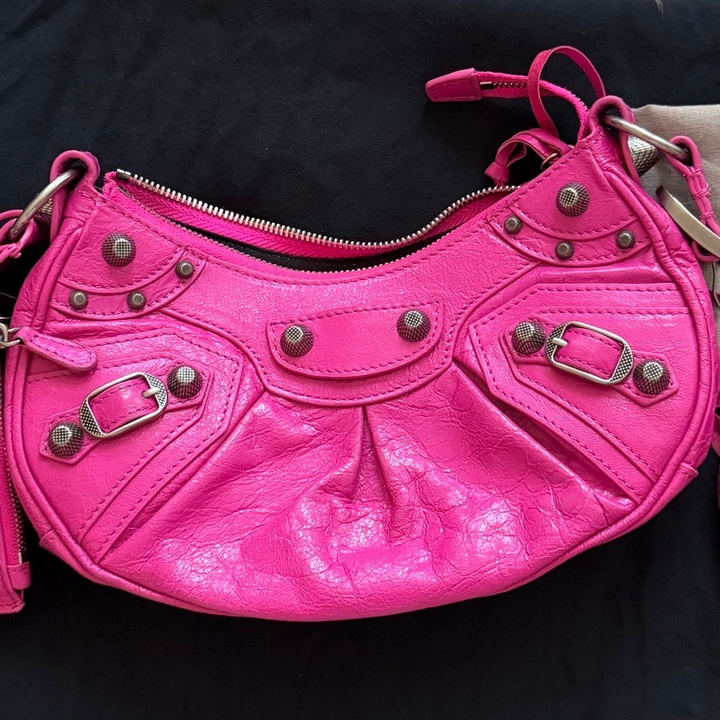 balenciaga le cagole fuschia