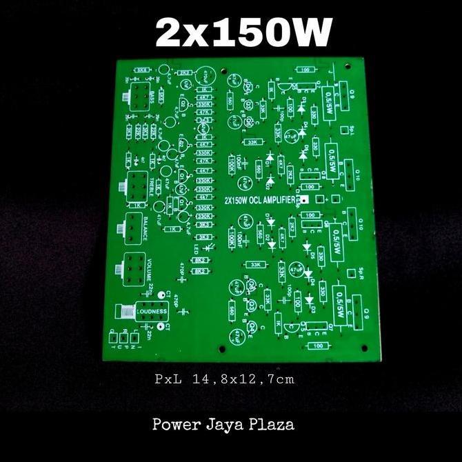 PCB POWER STEREO 2X150W OCL AMPLIFIER + TONE CONTROL LOUDNESS PJP79