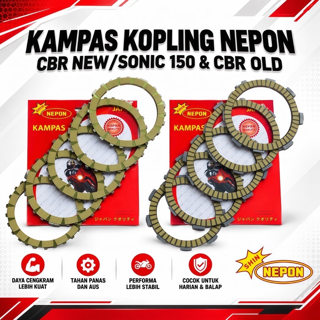 KAMPAS KOPLING CBR OLD THAILAND CBR NEW CB150 R SONIC 150 CBR LED NEPON