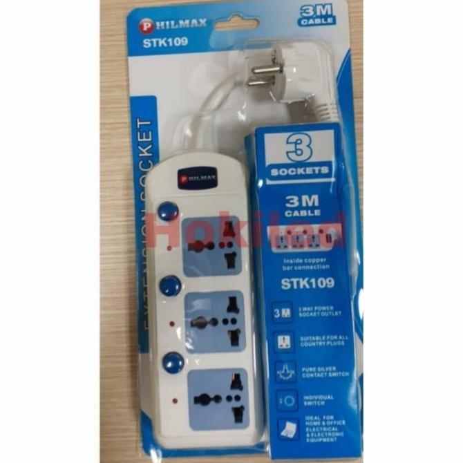 Stop Kontak 3 Lubang Universal Colokan Listrik Stop Kontak 3 Lubang