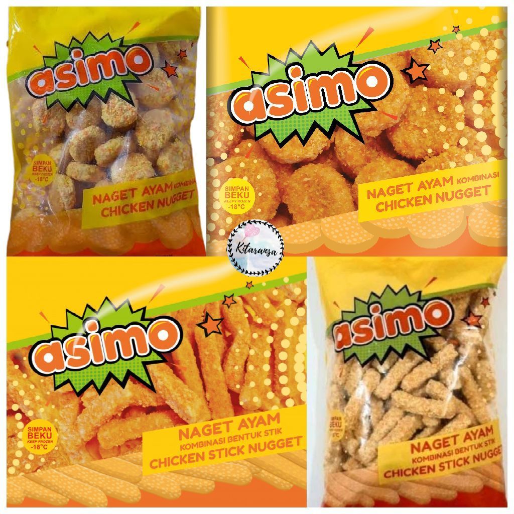 Nugget 1kg/Nugget Asimo 1kg/Stick 1kg Nugget Ayam/Nugget/Asimo