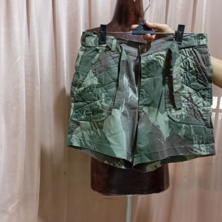 PL celana pendek motif camo army cewek 9k