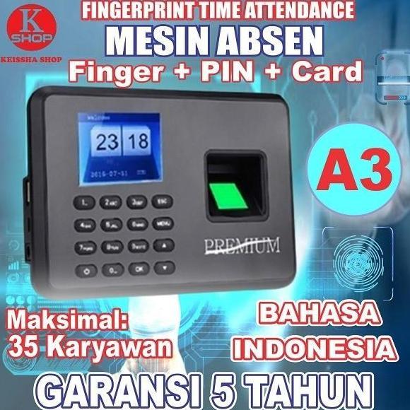Absensi / Absen / Mesin Absensi / Finger Print / Sidik Jari Terbaru