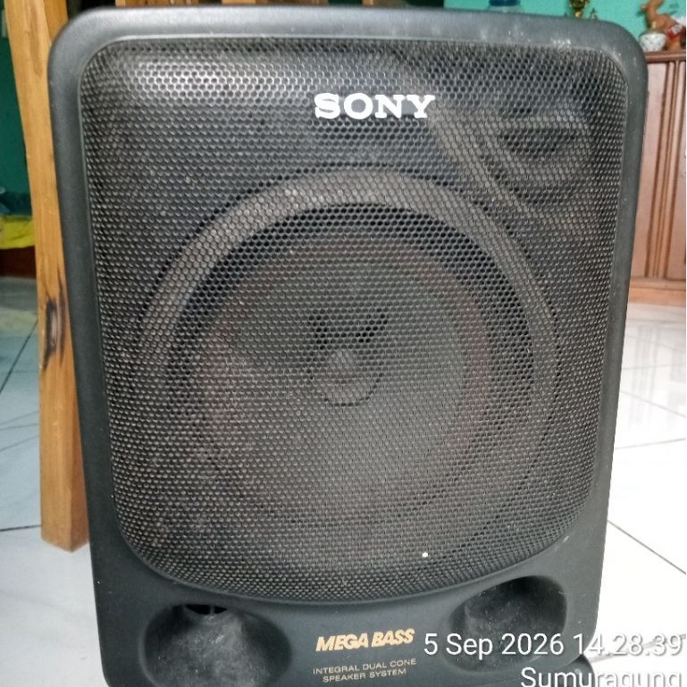 SONY Speaker Pasif Mini Compo Jadul Full Original Bass Mantab 4 Inci