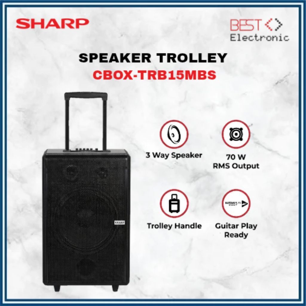 Speaker Aktif Sharp CBOXTRB15MBS 15 INCH CBOX TRB 15MBS