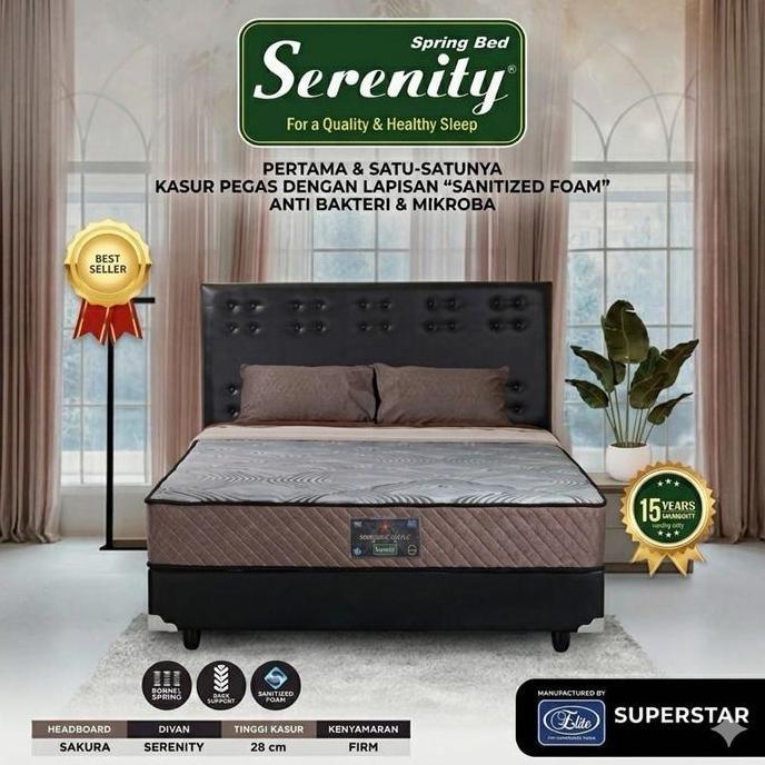 (Masterpiece) Kasur Springbed Elite Serenity Grand Superstar / Matras Elite Serenity