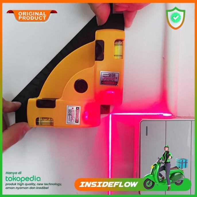 Pilihan - Laser Level Square 90 Waterpass Alat Laser Siku Waterpas Line Sudut