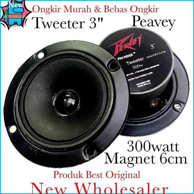 PpMO_ Speaker Tweeter 3 inch peavey Pro rider magnet 3" jumbo high componen Full High