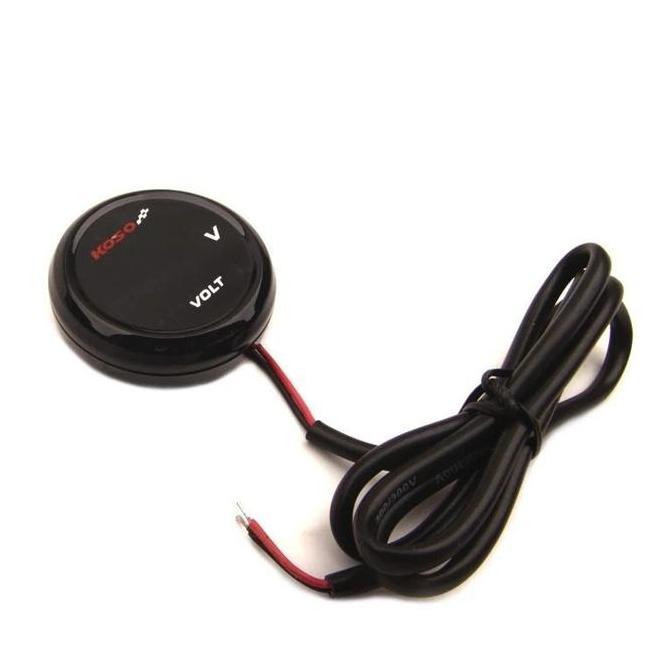 Voltmeter Aki Bulat KOSO original/Universal Motor Koso Putaran Mini Voltmeter Tegangan LED Digital M