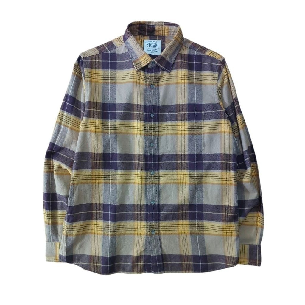 KEMEJA SOFT FLANEL GLOBAL WORK