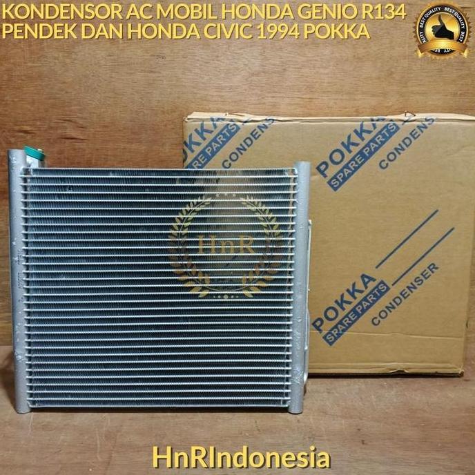 Kondensor AC Mobil Honda Genio R134 Civic 1994 Pendek Condensor PACO POKKA PREMIUM QUALITY