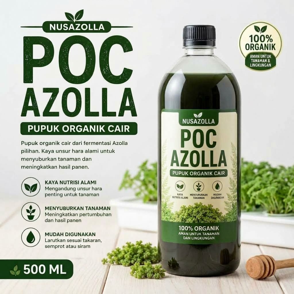 POC Azolla 500 ML – Pupuk Organik Cair Azolla – Pupuk Tanaman – Nutrisi & Penyubur Tanaman