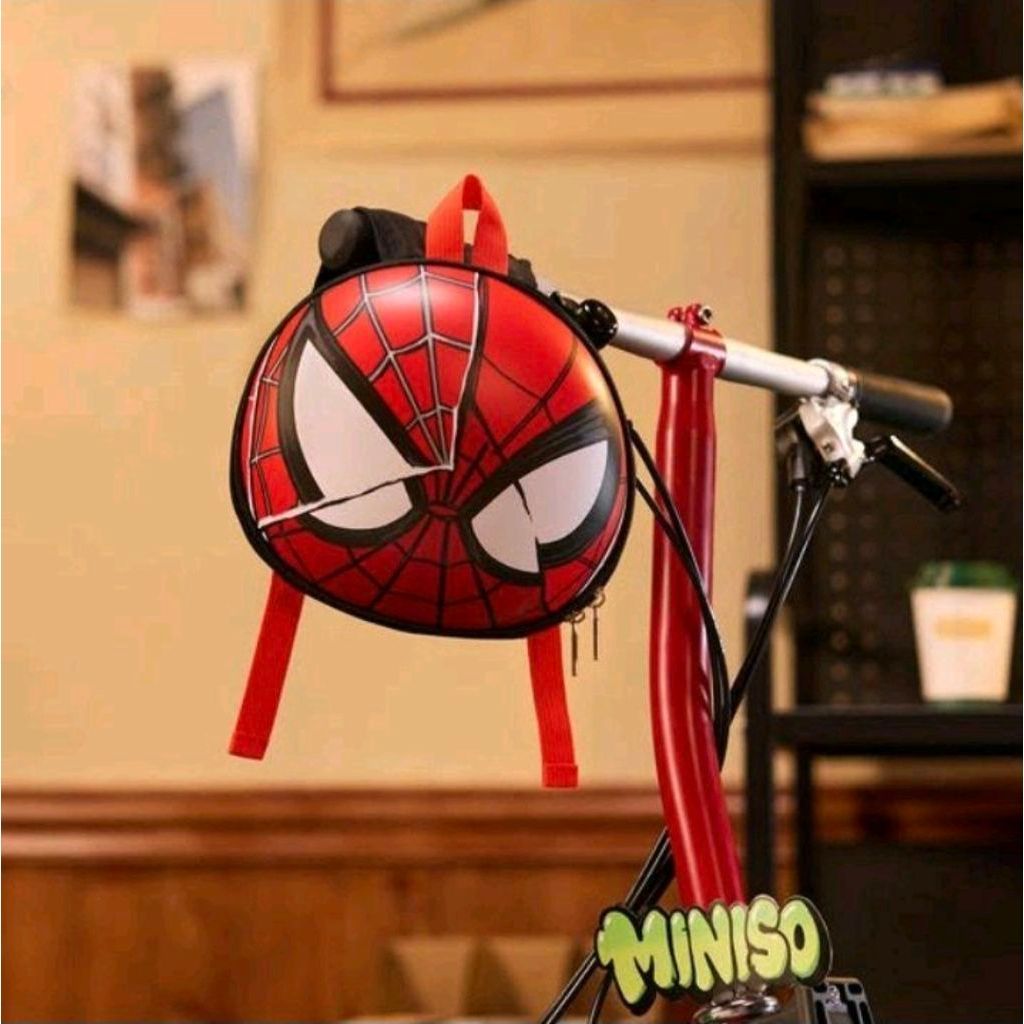 MINISO Original Marvel Spider-Man Collection Ultra-Light Safety Backpack Tas Ransel Anak