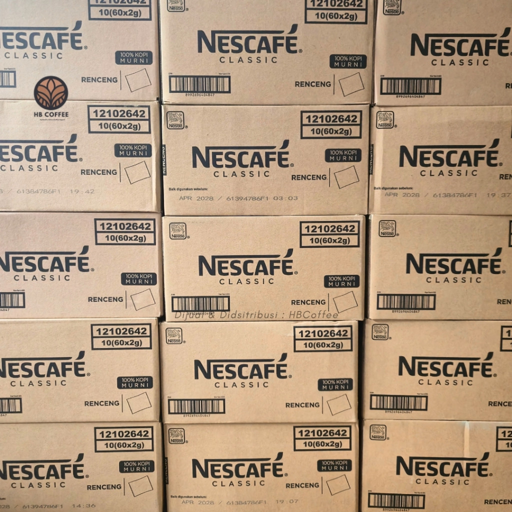1 DUS ( 600 SACHET ) NESCAFE CLASSIC NESCAFE SACHET KOPI NESCAFE KOPI NESCAFE SACHET